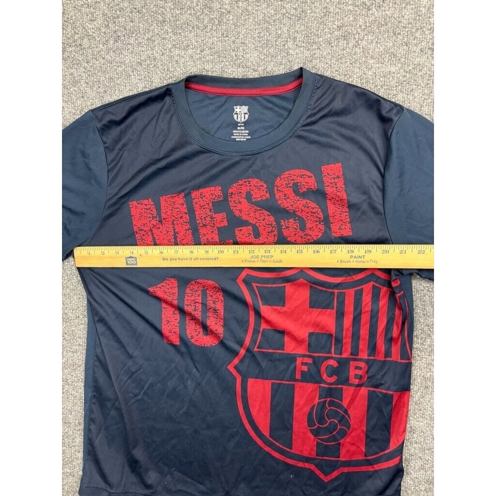 FC Barcelona FCB Lionel Messi Soccer Futbol Jersey Men's XL Blue Short Sleeve - Picture 4 of 6
